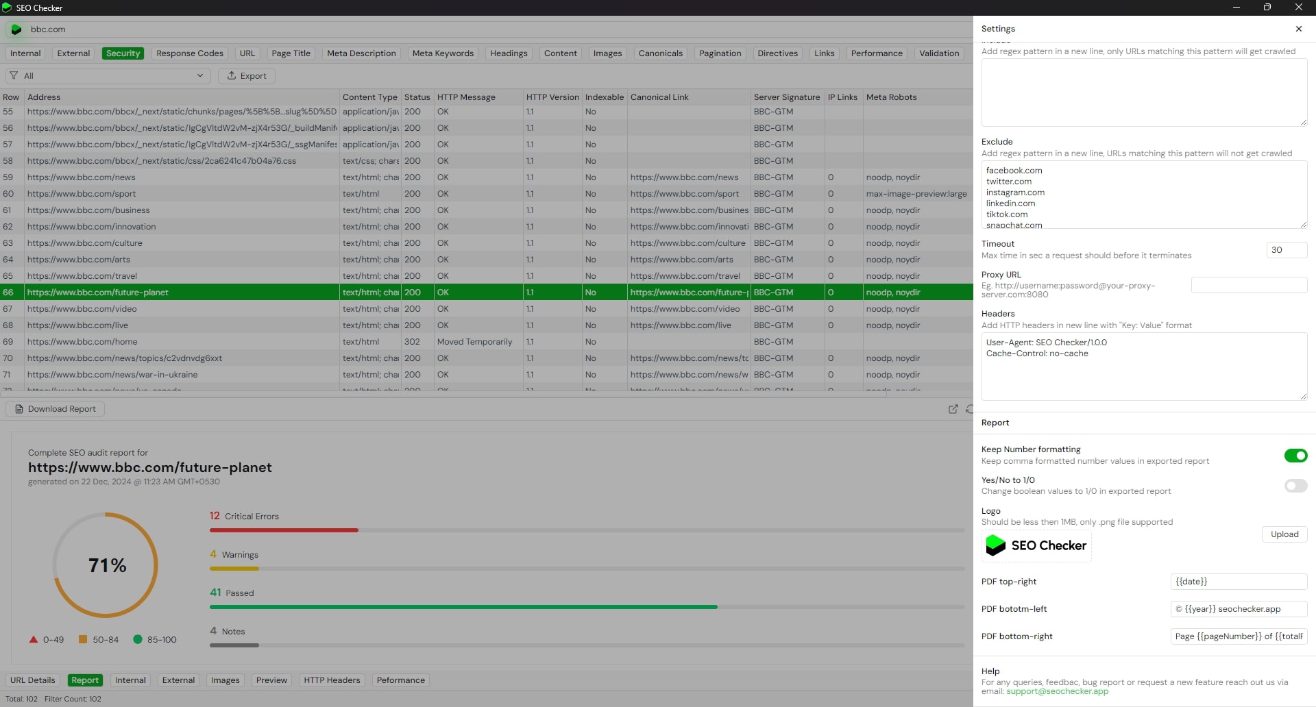 SEO Analyzer